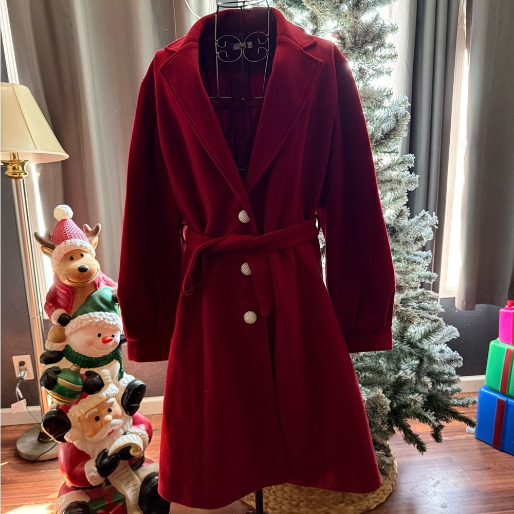 Acevog Vibrant Red Coat